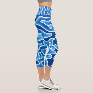 Leggings Capri Megamendung-Batik-Motif- Zazzle_Growshop.