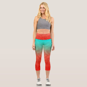 Leggings Capri Mémoire de ciel corallien