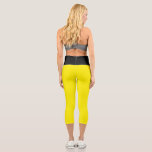 Leggings Capri MIEUX ! Capris haut taille - Jaune/Noir<br><div class="desc">MIEUX ! Capris haut taille - Jaune/Noir Plus comme ceci et produits personnalisés : zazzle.com/store/evreething</div>