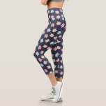 Leggings Capri mignon printemps pastel marguerite motif capri leg<br><div class="desc">mignon motif de marguerite pastel moderne pour un super mignon capri leggings</div>