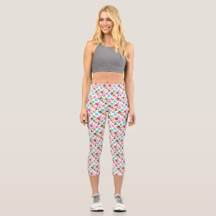 Leggings Capri Mignons monstres colorés et amusants motif High To