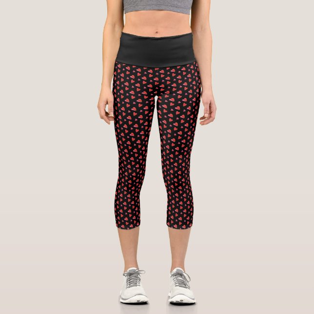 Leggings Capri MINI COEURS II Capris haut taille (Recto)