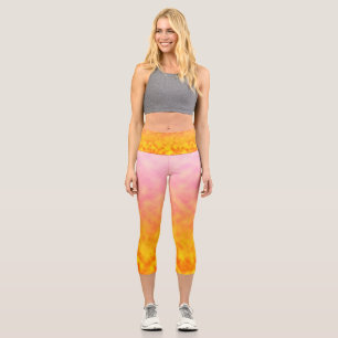 Leggings Capri Mirage de Pétales Dorées