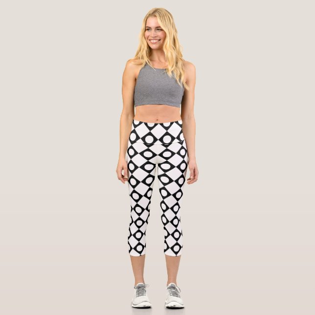 Leggings Capri Mod Retro 60's White (Recto)