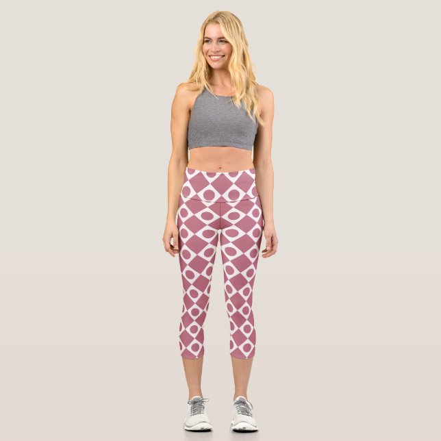 Leggings Capri Mod Retro 60's Wildberry (Recto)