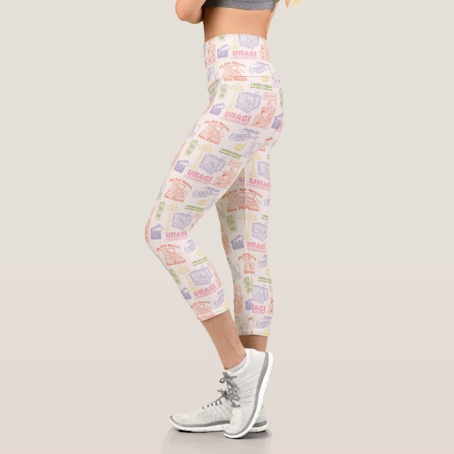 Leggings Capri Modèle de citations colorées FRIENDS™ (Gauche)