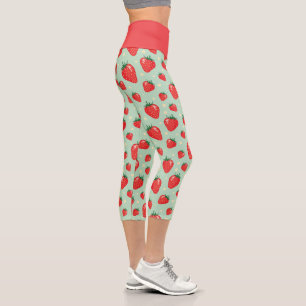 Leggings Capri Monnaie fraise été