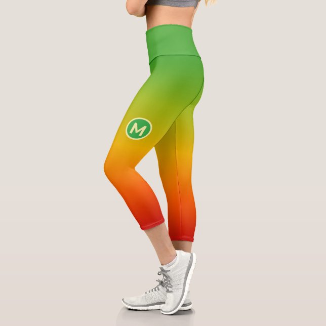 Leggings Capri Monogramme Tropical (Gauche)