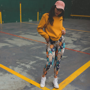 Leggings Capri Monstres amusants