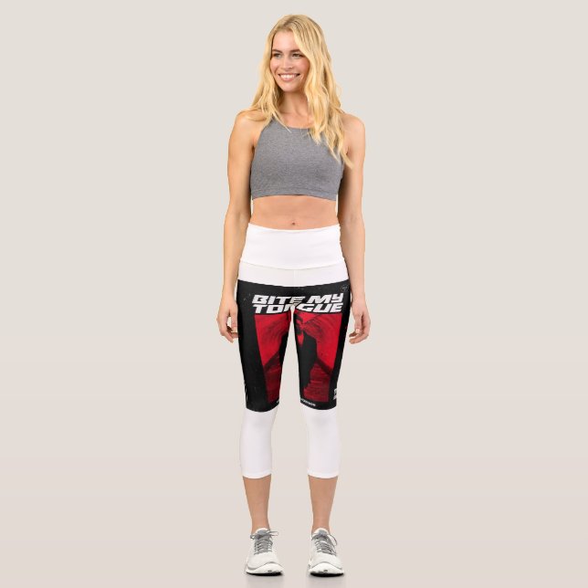 Leggings Capri mordre ma langue (Recto)