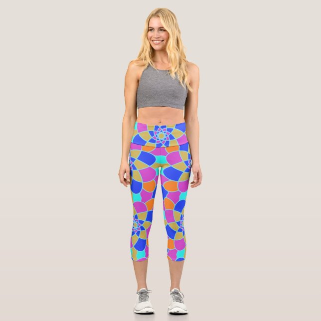 Leggings Capri Mosaïque par Rino (Recto)