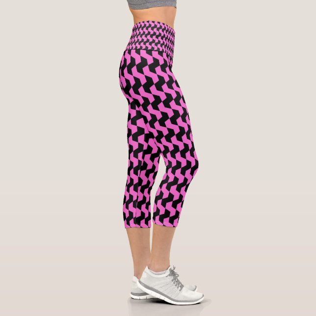 Leggings Capri Motif Abstrait coloré (Droite)