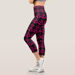 Leggings Capri Motif Abstrait coloré
