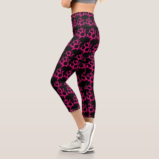 Leggings Capri Motif Abstrait coloré (Gauche)