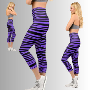 Leggings Capri Motif Abstrait coloré