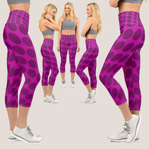 Leggings Capri Motif Abstrait coloré