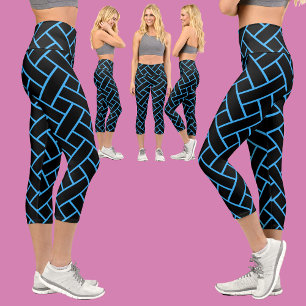 Leggings Capri Motif Abstrait coloré