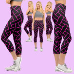 Leggings Capri Motif Abstrait coloré<br><div class="desc">Motif Abstrait coloré.</div>