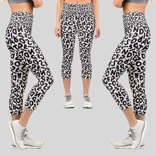 Leggings Capri Motif Abstrait coloré