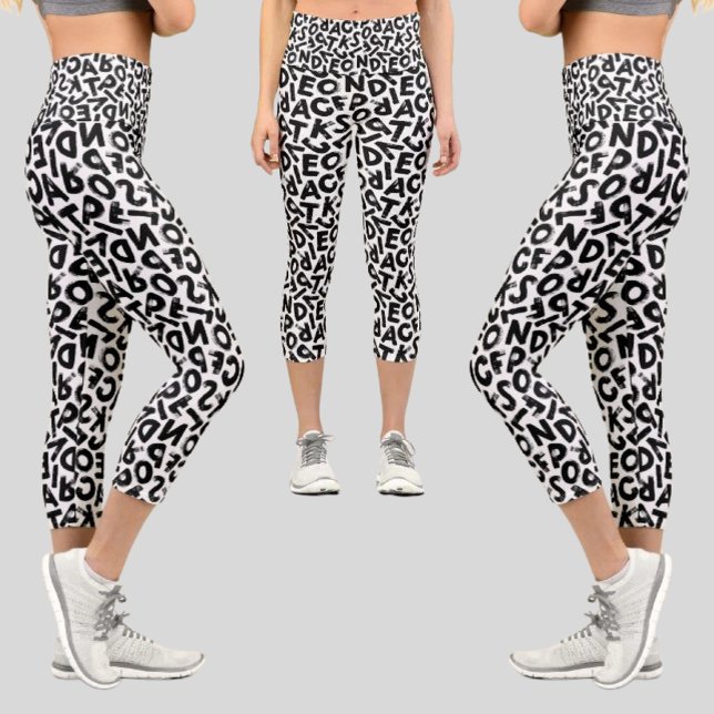 Leggings Capri Motif Abstrait coloré (Créateur téléchargé)