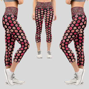 Leggings Capri Motif Abstrait coloré