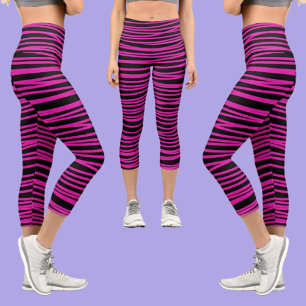 Leggings Capri Motif Abstrait coloré