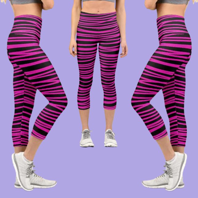 Leggings Capri Motif Abstrait coloré (Créateur téléchargé)