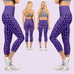 Leggings Capri Motif Abstrait coloré<br><div class="desc">Motif Abstrait coloré.</div>
