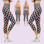 Leggings Capri Motif Abstrait coloré<br><div class="desc">Motif Abstrait coloré.</div>