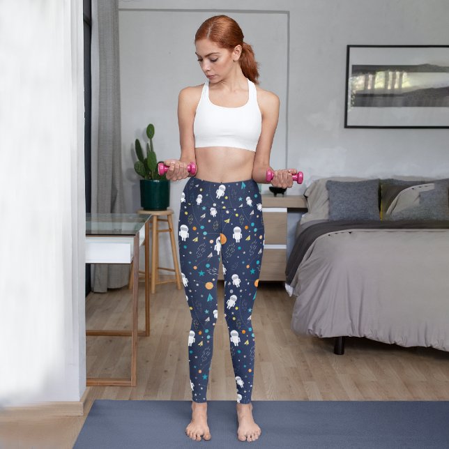 Leggings Capri Motif astronaute (Créateur téléchargé)