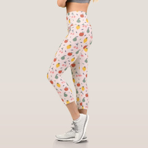 Leggings Capri Motif aux fruits mignons