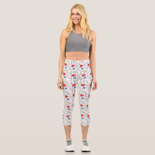 Leggings Capri Motif Bauhaus