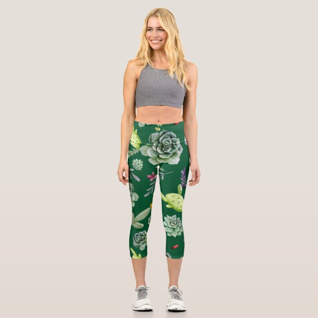 Leggings Capri Motif Cactus 3 (Recto)