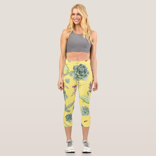 Leggings Capri Motif Cactus 9 (Recto)