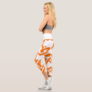Leggings Capri 🟡 Motif Celtique Marigold Jaune Élégant
