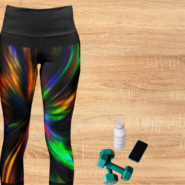 Leggings Capri Motif coloré Galaxy Yoga (Créateur téléchargé)