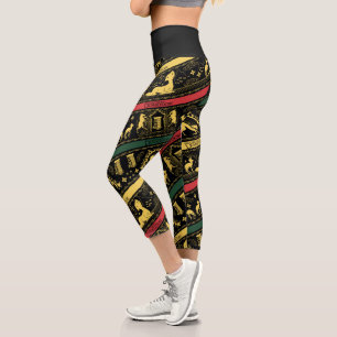 Leggings Capri Motif couche Qilin