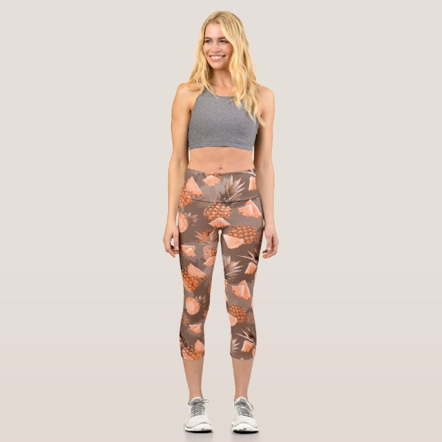 Leggings Capri Motif d'ananas 4 (Recto)