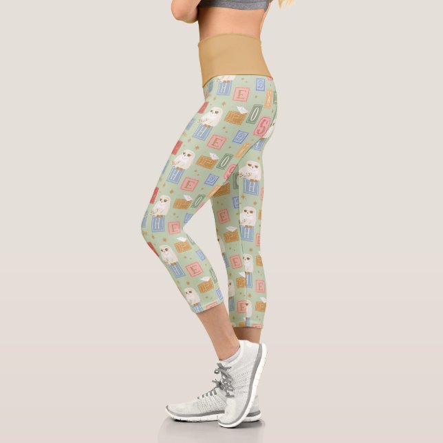 Leggings Capri Motif de bloc de lettres de Hedwig Post (Gauche)