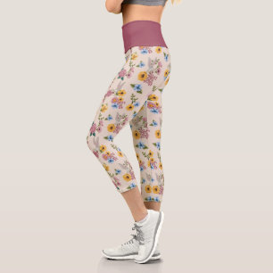 Leggings Capri Motif de broderie floral BUGS BUNNY™