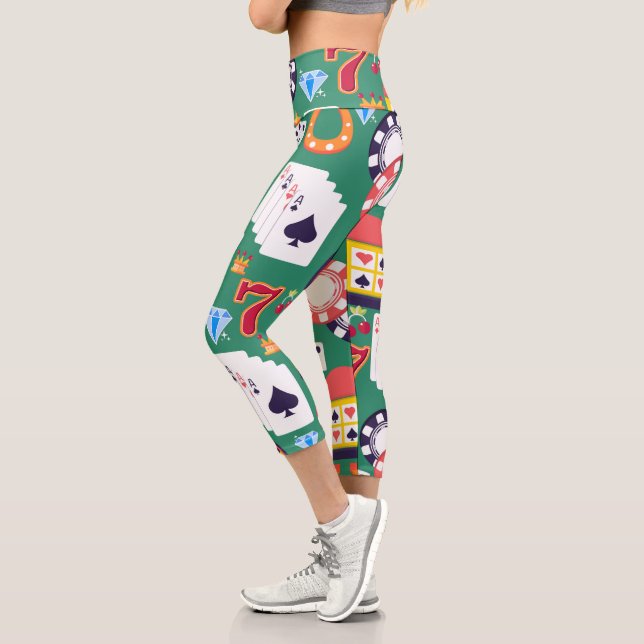 Leggings Capri Motif de casino (Gauche)