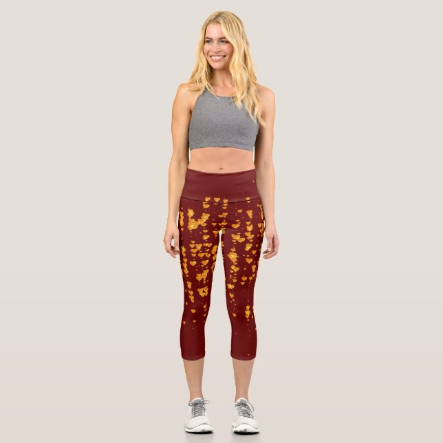 Leggings Capri Motif de coeur 25 (Recto)