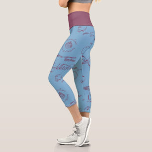 Leggings Capri Motif de croquis vintage QUIDDITCH™