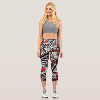 Leggings Capri motif de fractal