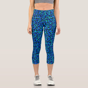 Leggings Capri Motif de la peau d'animaux Empreintes de léopard 