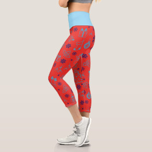 Leggings Capri Motif de Noël