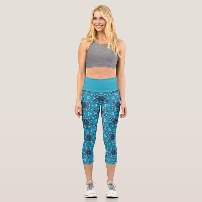 Leggings Capri motif de vélo (Recto)