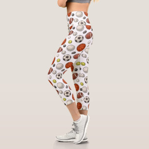 Leggings Capri Motif d'équipements sportifs