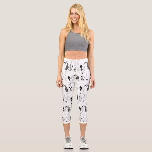 Leggings Capri Motif des boutons de chat