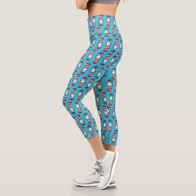 Leggings Capri Motif du Chat dans le Chapeau (Gauche)